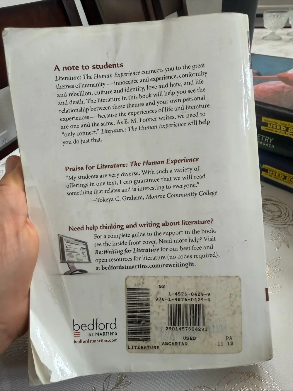 Literature: The Human Experience (11th Edition) - Abcarian, Klotz, Cohen